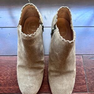 Jack Rogers Olive Suede Ankle Boots - Size 9